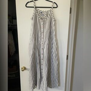 Blue & White Striped Dress